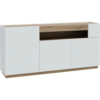 Komoda Komoda Leta 179x86x41 cm, šedá a dub