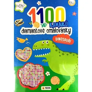 Pohádka Diamantové omalovánky Dinosauři - 1100 kamínků