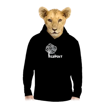 Chlapecká mikina Bastard Respekt dětská mikina klokanka Black