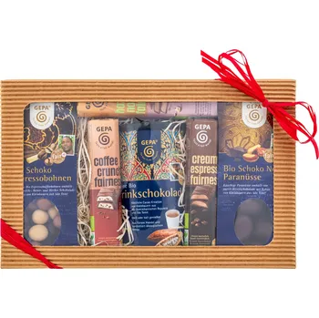 Dárkový potravinový koš Miko - Fairtrade dárkový balíček Velké čokoládové nebe