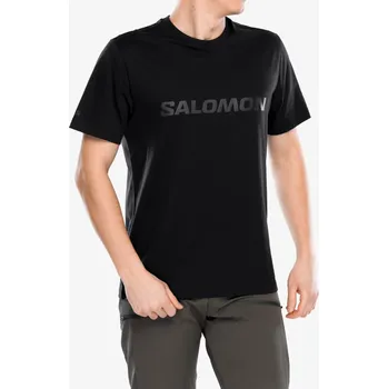 Pánské tričko Bavlněné tričko Salomon Big Logo Tee - deep black
