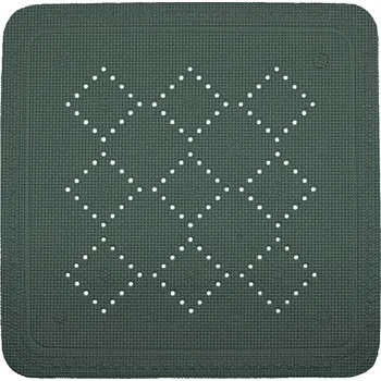 Protiskluzová podložka Spirella Protiskluzová podložka do sprchy ALASKA, tmavě zelená, 55 x 55 cm