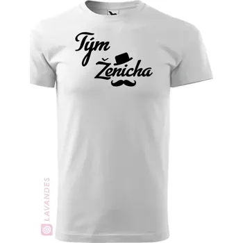 Tričko pro tým ženicha - klobouk, bílá, 4XL (Tričko pro tým ženicha)