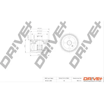 Olejový filtr Olejový filtr Dr!ve+ DP1110.11.0072