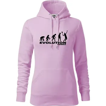 Dámská mikina Evoluce tenis kluk - Mikina dámská Cape s kapucí - XS ( Orchid )