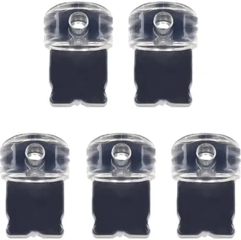 PVC protiprachová zástrčka pro iPhone 1,2 x 0,8 cm 10 ks Průhledná ochranná krytka Nabíjecí port Mobilní telefon DIY přívěsek Příslušenství