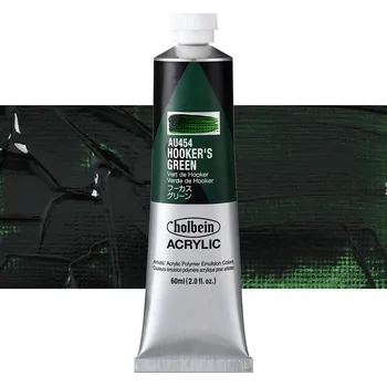 Vodová barva Akrylová barva Holbein Heavy Body - Hookers Green Balení: 60 ml