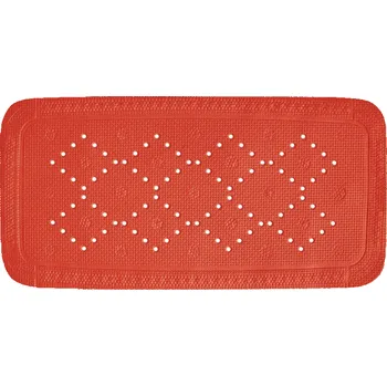 Protiskluzová podložka Spirella Protiskluzová podložka do vany ALASKA, červená, 71 x 36 cm