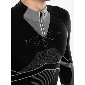 Funkční mikina X-Bionic Energy Accumulator Light Shirt LS 1/2 Zip - x black/light grey