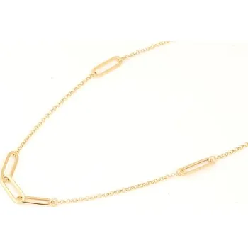 Náhrdelník Moderní dámský náhrdelník ze žlutého zlata 42-45 cm ZLNAH223F + DÁREK ZDARMA