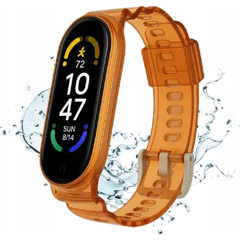 Řemínek na hodinky Řemínek TECHLO pro Xiaomi 16mm oranžový