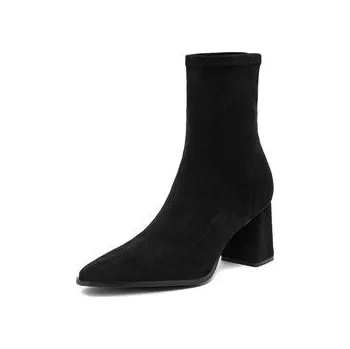 Dámská obuv DeeZee Polokozačky W4LD192603 Černá 39