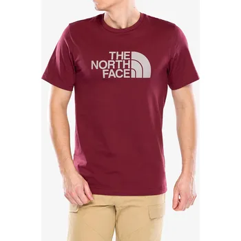 Bavlněné tričko The North Face S/S Easy Tee - sumac/moonstone grey