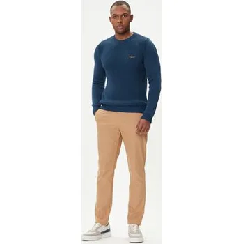 Pánská móda Aeronautica Militare Svetr 252MA1571UL00409 Modrá Slim Fit XL