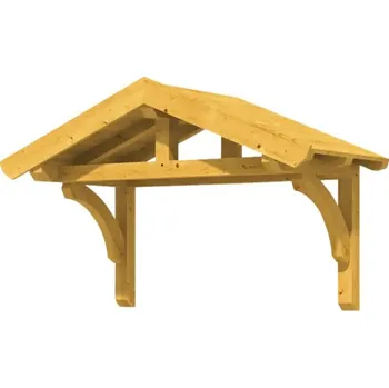 Stříška nad vchodové dveře Vchodová stříška Skanholz Stettin 180x80 cm světlý dub