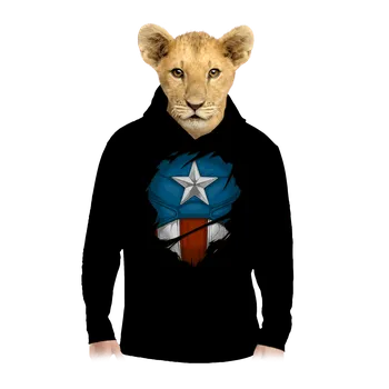 Chlapecká mikina Bastard Captain Inside dětská mikina klokanka Black