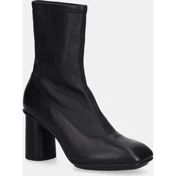 Dámské kozačky Kožené kotníkové boty Ecco Sculpted Alba 65 Boot dámské, černá barva, na podpatku, 234813-51052 234813.51052 99X, EUR 36