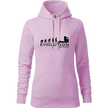 Dámská mikina Evoluce trucker - Mikina dámská Cape s kapucí - S ( Orchid )