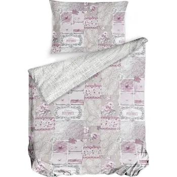 Povlečení Gipetex Natural Dream Italské povlečení 100% bavlna Chic Rosa - 140x220 / 70x90 cm