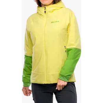 Dámská bunda Hybridní bunda dámská Marmot Novus LT Hybrid Hoody - light yellow/kiwi