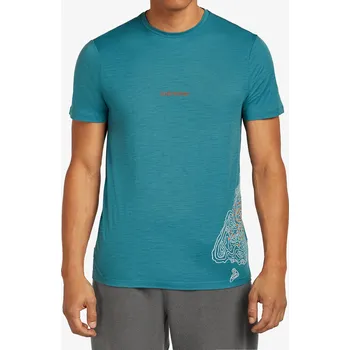 Pánské oblečení Merino triko Icebreaker Merino 150 Tech Lite SS Tee 30th Anniversary - topaz