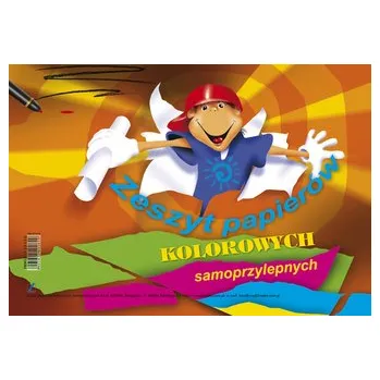Set školních potřeb Zeszyt papierów samoprzylepnych kolorowych A4