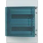 Nástěnná rozvodnice ABB IP65/24M, Mistral65 vč. N/PE, průhledná dvířka