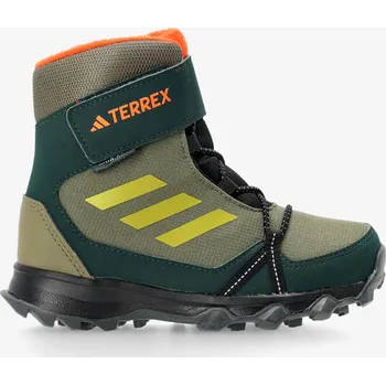 Dívčí obuv Dětské boty adidas TERREX Snow Velcro RAIN.RDY Winter - focus oliv/puls oliv/im orange