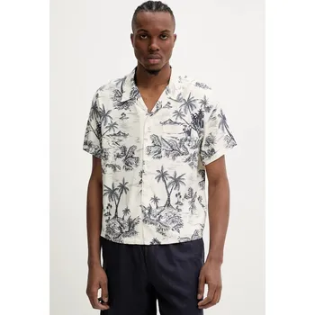 Pánská košile Košile ZADIG&VOLTAIRE pánská, béžová barva, relaxed, WMSH01327 WMSH01327.103 01X, vel. M