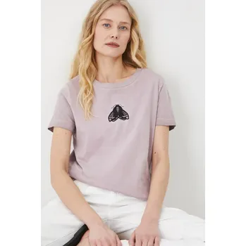 Dámské tričko Bavlněné tričko Medicine dámské, růžová barva RS25.TSD608 39X, vel. XS