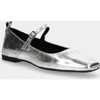 Dámské baleríny Kožené baleríny Vagabond Shoemakers DELIA stříbrná barva, 5307-483-79 5307.483.79 SLV, EUR 37