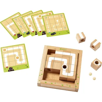 ostatní stavebnice Nathan Dřevěné bludiště s kostkami LadyCubes (16 kostek)