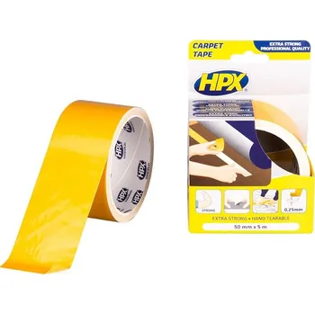 HPX extra silná oboustranná kobercová páska z textilie 50 mm × 5 m