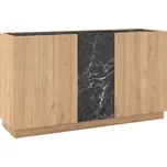 Marckeric Komoda Dione 140 x 40 cm s dubovým dekorem