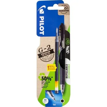 PILOT DŁUGOPIS G2 0,7MM ŻELOWY CZARNYX1 WKŁAD CZARNY