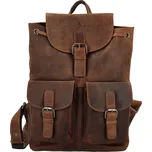 Kožený batoh camel - Greenwood Tanos Camel