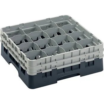 Příslušenství pro myčku Cambro Koš Camrack 16 pozic, výška sklenice 15,2 cm - Černá