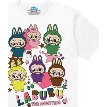 Pánské tričko Pánské tričko Labubu Monstra The Monsters (Velikost: 4XL, Barva: Bílá)