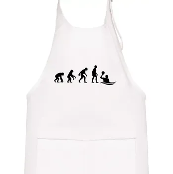 Kuchyňská zástěra Evoluce Vodní pólo - Dětská zástěra na vaření - Univerzální velikost ( Bílá )