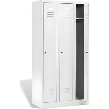 Školní nábytek 3-dveřová šatní skříň s dlouhými dveřmi #04 STANDARD 3