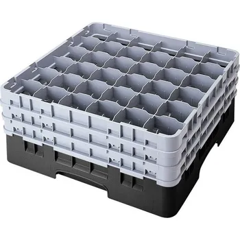 Příslušenství pro myčku Cambro Koš Camrack 36 pozic, výška sklenice 21,6 cm - Černá
