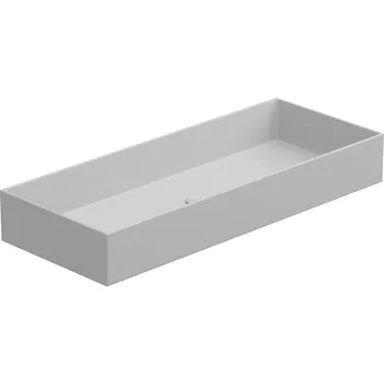 Umyvadlo Umyvadlo na desku Zenith FS 100 keramické, bílé lesklé, 100x40 cm, ZELAVFS100000