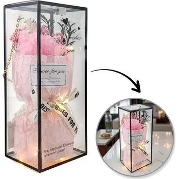 Koupelová kosmetika Flamenco Mystique Kytice vonných mýdlových květů s LED osvětlením v dárkové krabičce BUK20