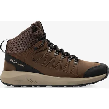 Pánská treková obuv Turistické boty Columbia Trailstorm Crest Mid Waterproof - cordovan/black