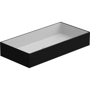 Umyvadlo na desku Zenith FS 80 keramické, dvoubarevný, 80x40 cm, ZELAVFS80BI000002