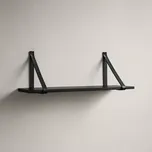 House Nordic - Police Lila s koženými pásky, černá, 80 x 20 cm