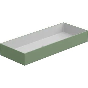 Umyvadlo na desku Zenith FS 100 keramické, dvoubarevné, 100x40 cm, ZELAVFS100BI000031