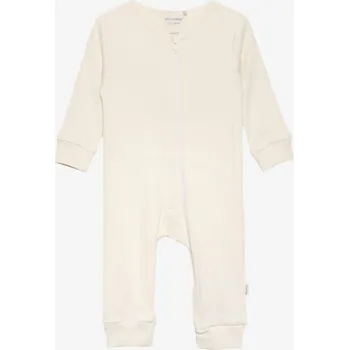 Kojenecké oblečení Dětský overal s dlouhým rukávem z bavlny a modalu béžový Seedpearl Minymo Velikost: 80