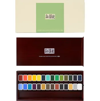 Vodová barva Akvarelové barvy Holbein Shin Gansai, sada 28 ks