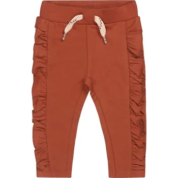 DIRKJE Tepláky s volánkem měděná holka vel.68